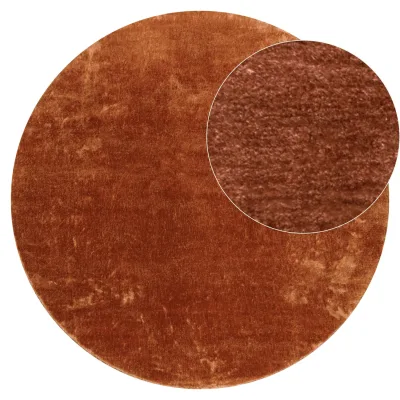 Teppich Calissa kupfer 80 cm rund