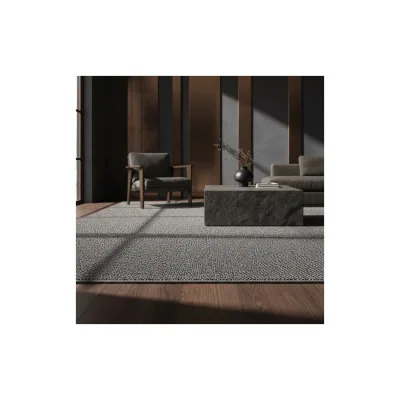 Teppich Flachgewebe CIMA in Grau, einfarbig, 240 x 340 cm