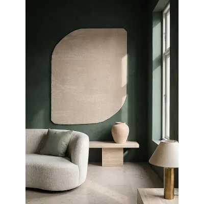 Teppich Hochflor Beige 160x220 cm - TIRSO   Kadima Design