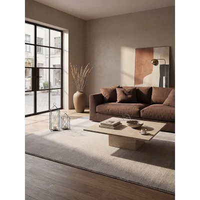 Teppich Hochflor Beige 200x280 cm - ALDAN   Kadima Design