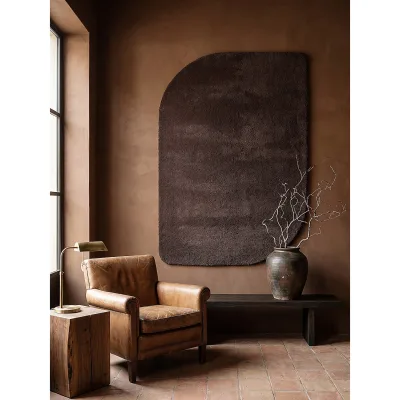 Teppich Hochflor Braun 120x160 cm - TIRSO   Kadima Design