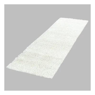 Teppich Hochflor RHEIN in Creme, einfarbig, 80 x 250 cm