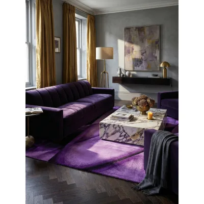 Teppich Kurzflor ASPEN in Violett, abstrakt, 120 x 170 cm