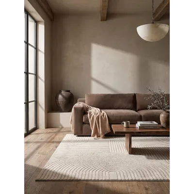 Teppich Kurzflor Beige 140x200 cm - CETINA   Kadima Design