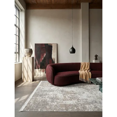 Teppich Kurzflor Beige 160x230 cm - VARA   Kadima Design