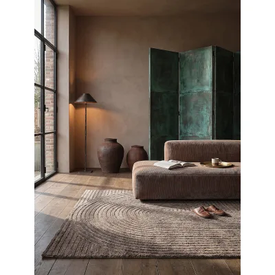 Teppich Kurzflor Braun 120x170 cm - CETINA   Kadima Design