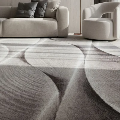 Teppich Kurzflor DRAU in Braun, mit Farbverlauf, 200 x 290 cm