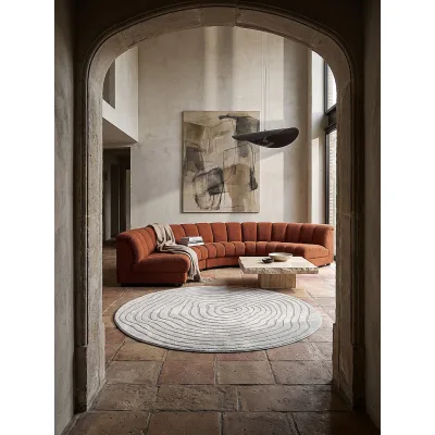 Teppich Kurzflor Grau 160x160 cm - CETINA   Kadima Design