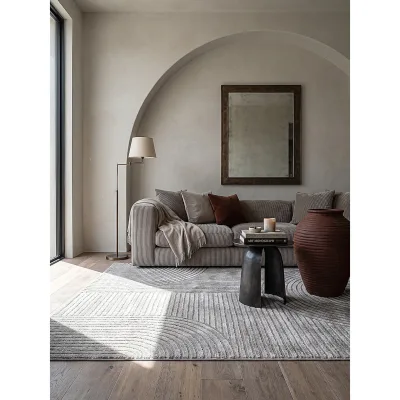 Teppich Kurzflor Grau 240x340 cm - CETINA   Kadima Design