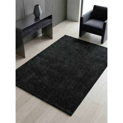 Teppich Kurzflor MAIN in Anthrazit, einfarbig, 200 x 290 cm