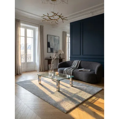 Teppich Kurzflor MAIN in Creme, einfarbig, 160 x 230 cm