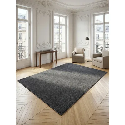 Teppich Kurzflor MAIN in Grau, einfarbig, 240 x 340 cm