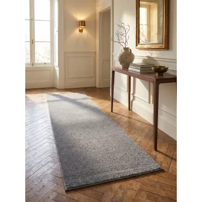 Teppich Kurzflor MAIN in Hellgrau, einfarbig, 80 x 150 cm