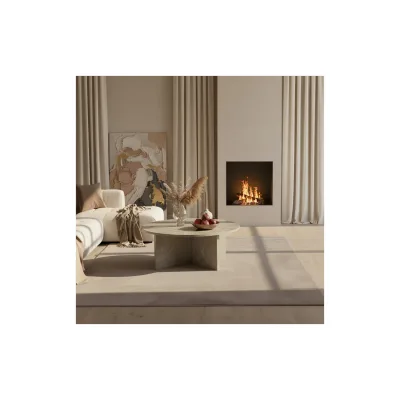 Teppich Kurzflor Waschbar NECKAR in Beige, einfarbig, 160 x 230 cm