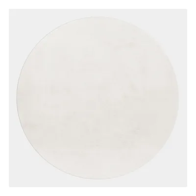Teppich Kurzflor Waschbar NECKAR in Creme, einfarbig, Ø 160 cm