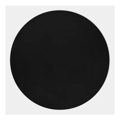 Teppich Kurzflor Waschbar NECKAR in Schwarz, einfarbig, Ø 200 cm