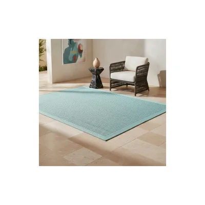 Teppich Outdoor DAFNE in Blau, einfarbig, 140 x 200 cm