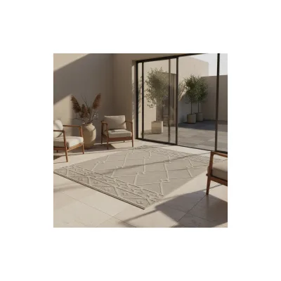 Teppich Outdoor IMST in Beige, im Berber-Stil, 80 x 150 cm