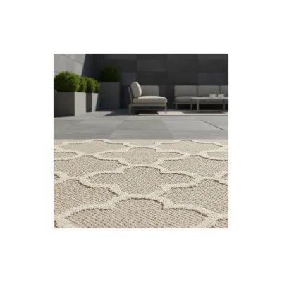 Teppich Outdoor IMST in Beige, im Skandi-Stil, 80 x 150 cm
