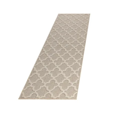 Teppich Outdoor IMST in Beige, im Skandi-Stil, 80 x 250 cm