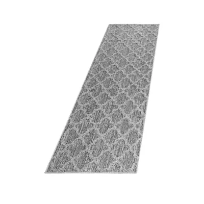 Teppich Outdoor IMST in Grau, im Skandi-Stil, 80 x 250 cm