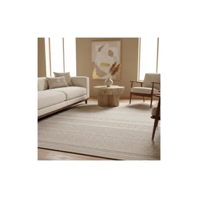 Teppich Outdoor VENTOUX in Beige, im Ethno-Stil, 200 x 290 cm