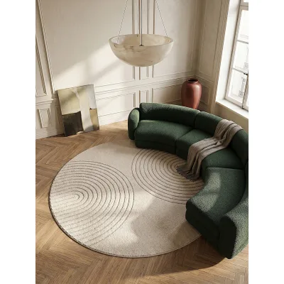 Teppich Pflegeleicht Beige 120x120 cm - MUOTA   Kadima Design