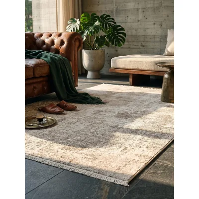 Teppich Pflegeleicht Beige 200x290 cm - SCRIVIA   Kadima Design