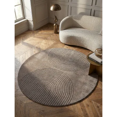 Teppich Pflegeleicht Braun 120x120 cm - MUOTA   Kadima Design