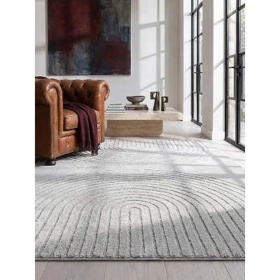 Teppich Pflegeleicht Grau 140x200 cm - MUOTA   Kadima Design