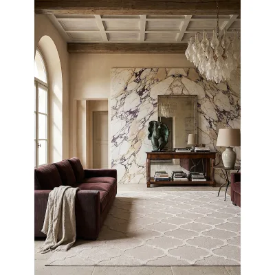 Teppich Polyester Beige 140x200 cm - ERESMA   Kadima Design