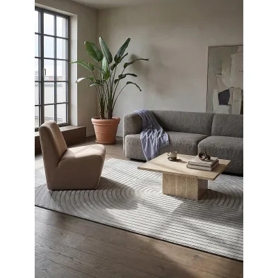 Teppich Polyester Grau 120x170 cm - ERESMA   Kadima Design