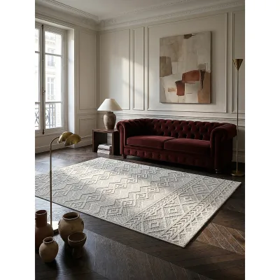 Teppich Polypropylen Creme 160x220 cm - STURA   Kadima Design