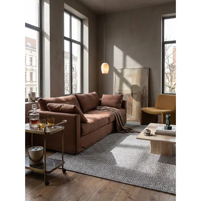Teppich Polypropylen Grau 160x220 cm - STURA   Kadima Design