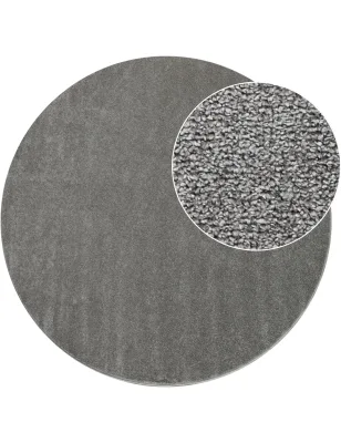 Teppich Portivo anthrazit 160 cm rund