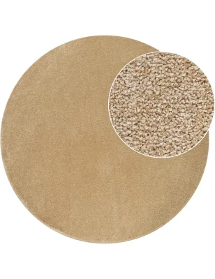 Teppich Portivo gold 120 cm rund