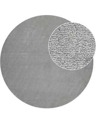Teppich Portivo silber 160 cm rund