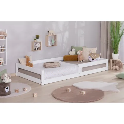 TiCAA Bodenbett „Emi“, Kinderbett, Jugendbett, Schlafzimmer, Kinderzimmer
