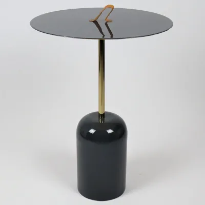 Tisch, dunkelblau, Ø 40 x H 65 cm