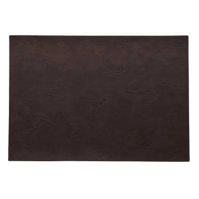 Tischset, black coffee, Vegan Leder, 46 x 33 cm