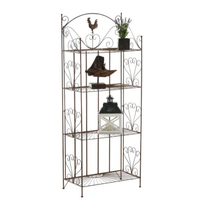 TPFGarden Standregal Dunkelbraun 61.5x153x33 cm