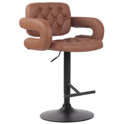 TPFLiving Barhocker Cognac 52x100x55 cm