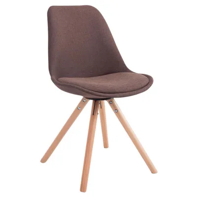TPFLiving Besucherstuhl Braun 48x83x56 cm