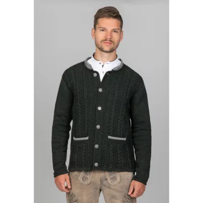 Trachten Strickjacke Jakob Dunkelanthrazit
