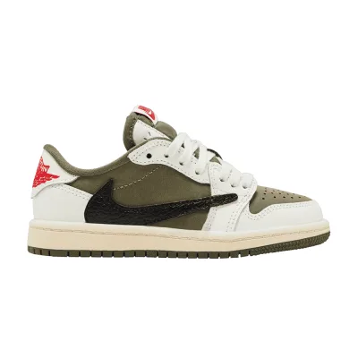 Travis Scott x Air Jordan 1 Retro Low OG SP PS Reverse Olive / Medium Olive