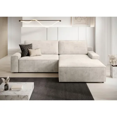 Trendmanufaktur Eckschlafsofa Challange Creme 246x168 cm