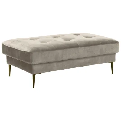 Trendmanufaktur Hocker Luzi Hellgrau 125x42x72 cm