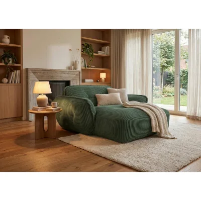 Trendmanufaktur Xxl-Sessel BE Fluffy Dunkelgrün 182x87x184 cm