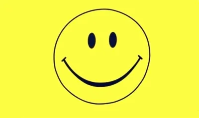 trends4cents Flagge SMILEY gelb 90 x 150 cm mit 2 Messingösen
