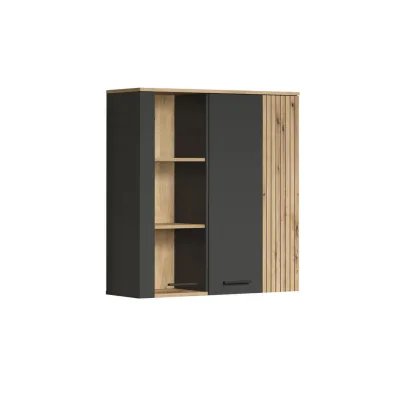 Trendteam Vitrine Anthrazit 90x99x34 cm